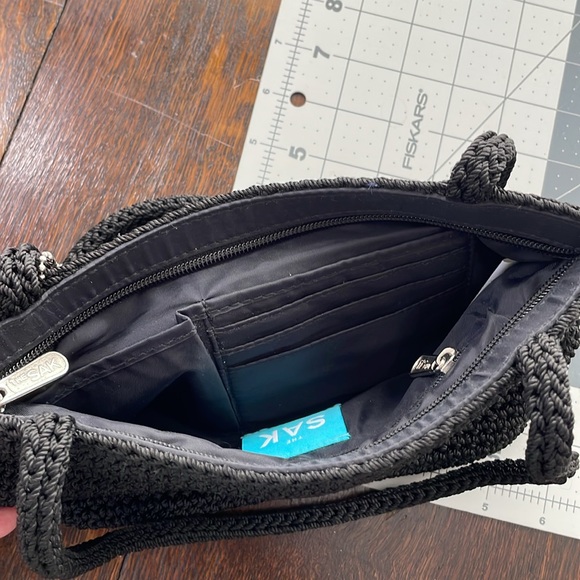 The Sak, small black crocheted evening bag - Picture 9 of 10